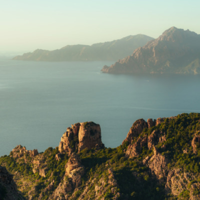Calanques de Piana au coucher du soleil