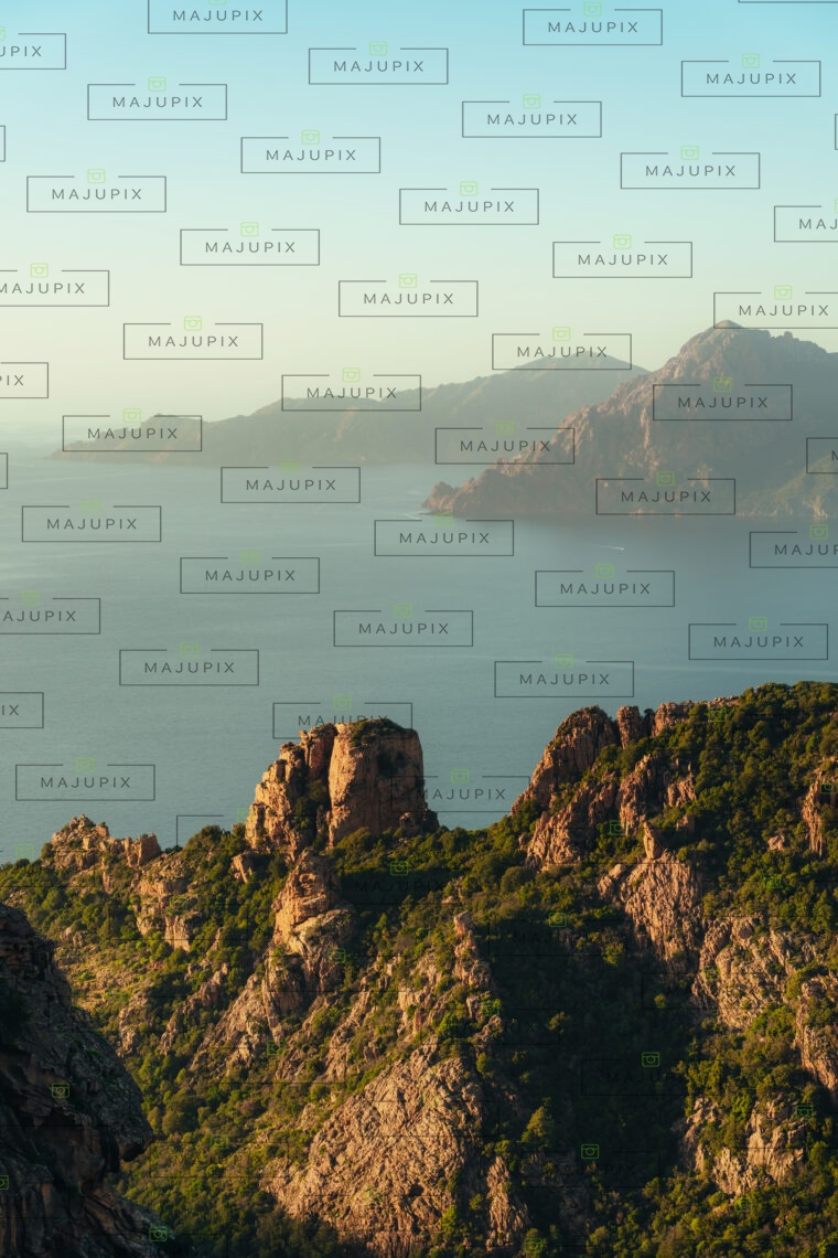 Calanques de Piana au coucher du soleil