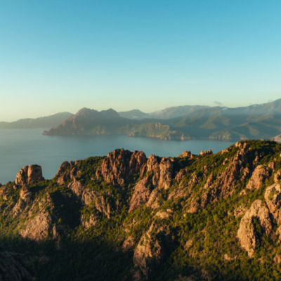 Calanques de Piana au coucher de soleil