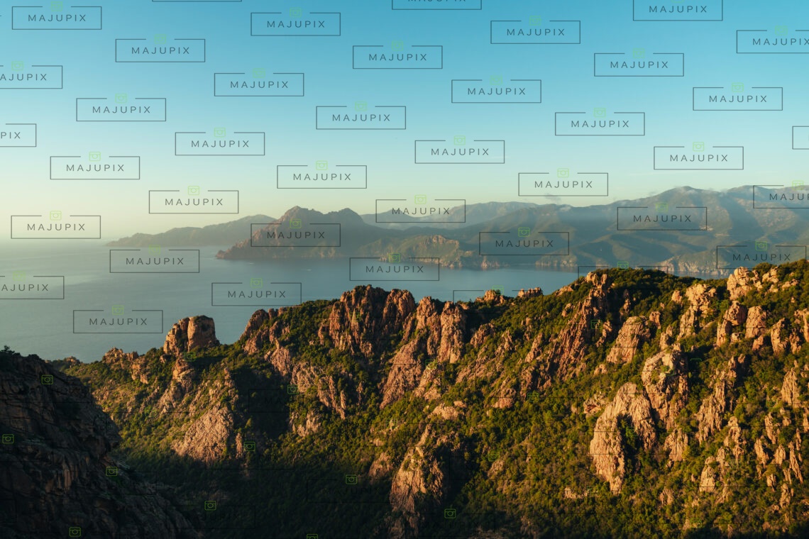 Calanques de Piana au coucher de soleil