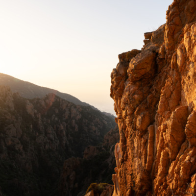 Calanques de Piana au coucher du soleil
