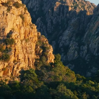 Calanques de Piana au coucher de soleil