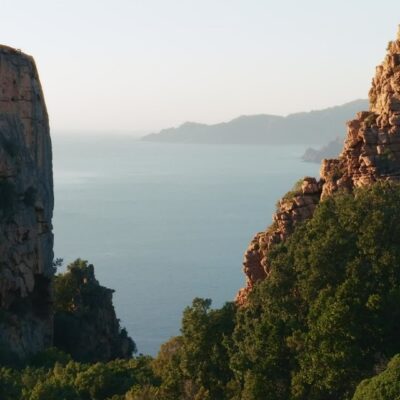 Calanques de Piana au coucher de soleil