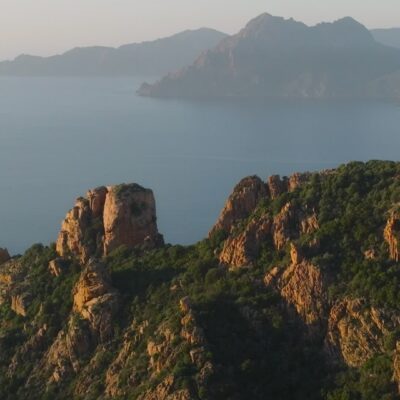 Calanques de Piana au coucher de soleil