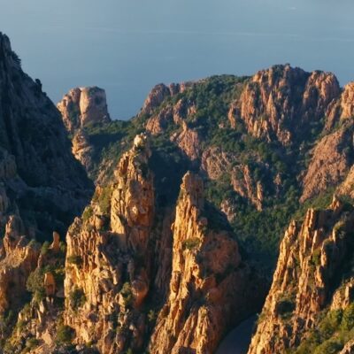 Calanques de Piana au coucher de soleil
