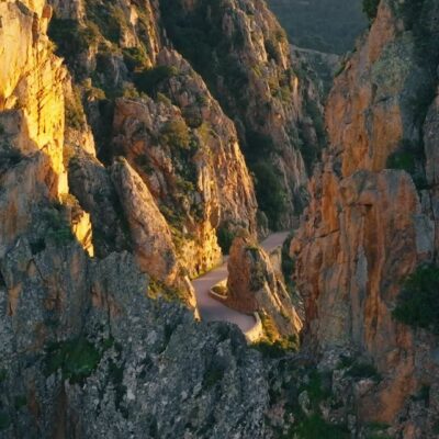 Calanques de Piana au coucher de soleil