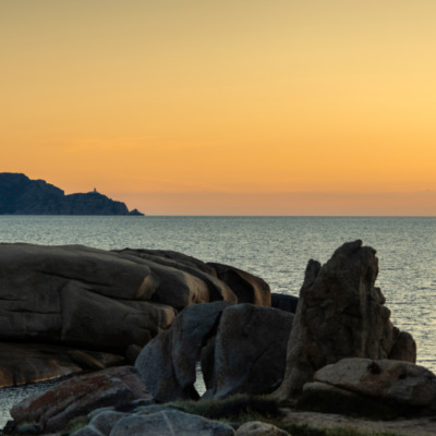 La Revellata au coucher de soleil