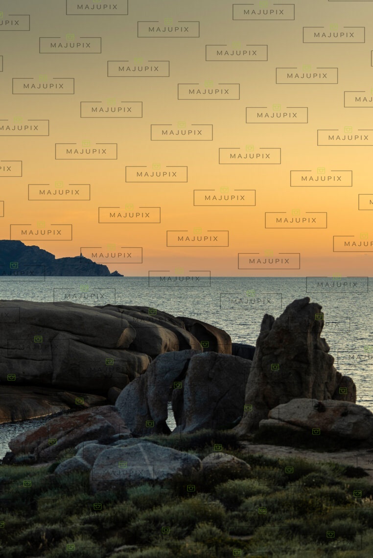 La Revellata au coucher de soleil