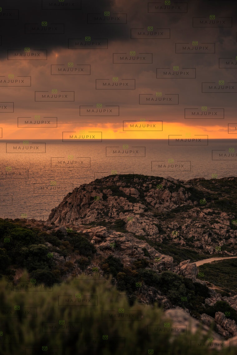 La Revellata au coucher de soleil