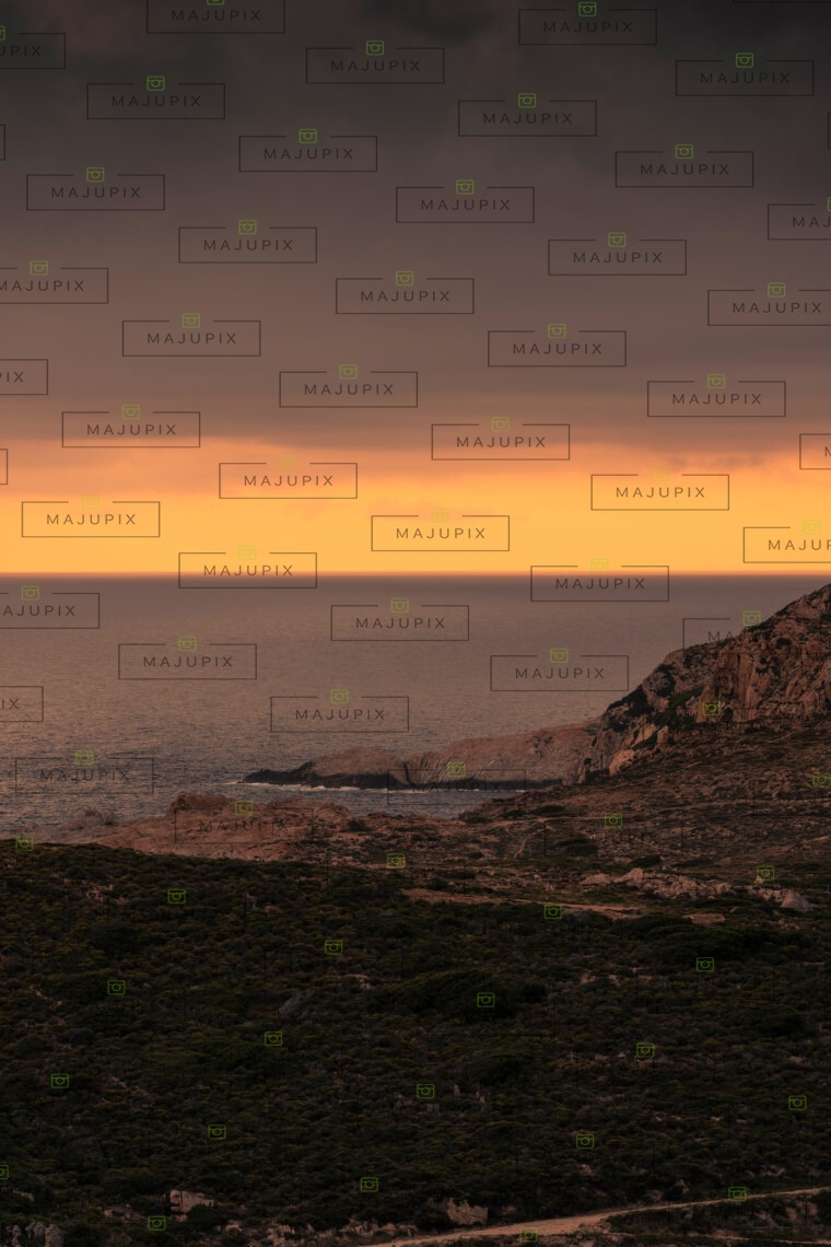 La Revellata au coucher de soleil