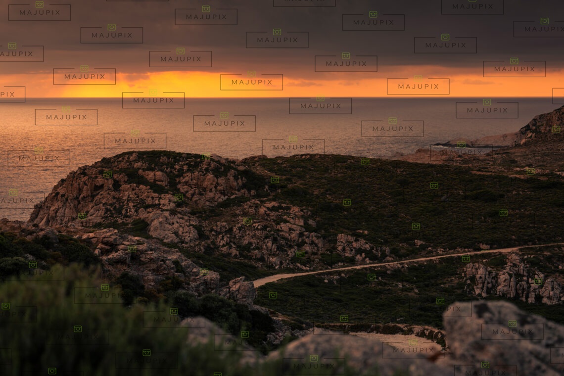 La Revellata au coucher de soleil