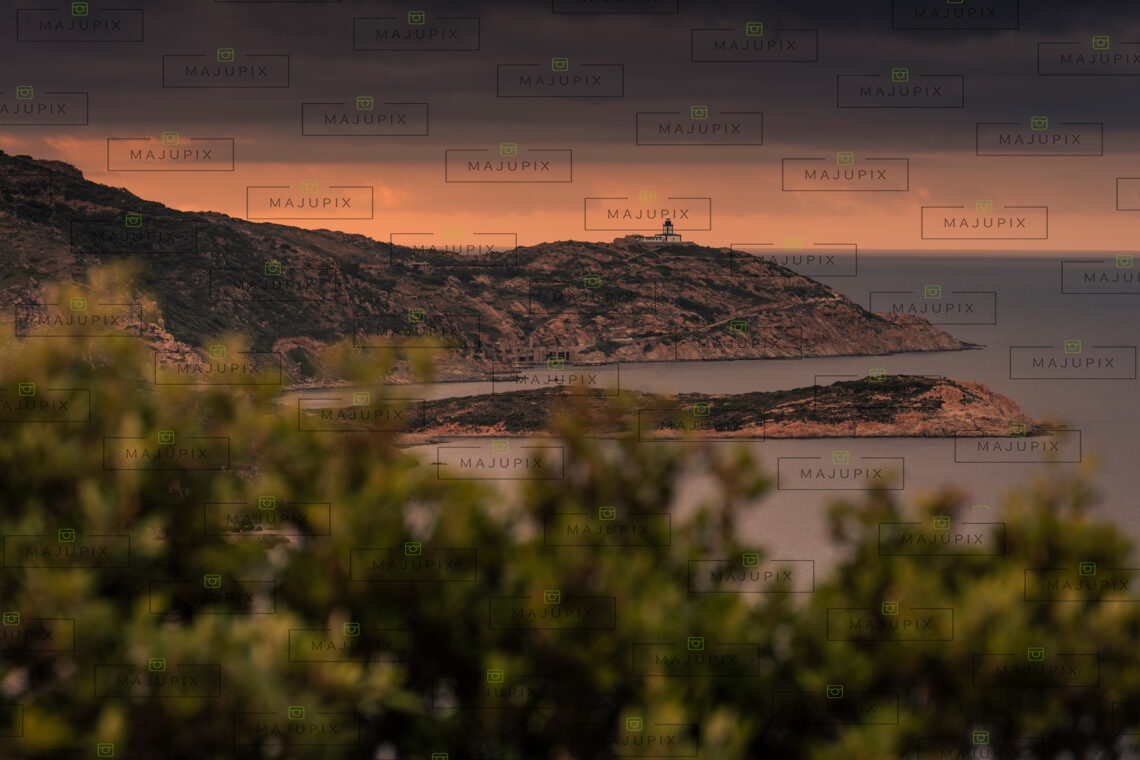 La Revellata au coucher de soleil