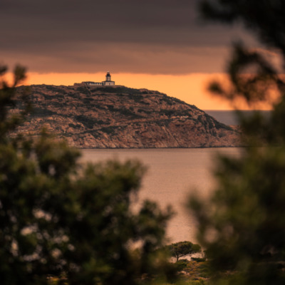La Revellata au coucher de soleil