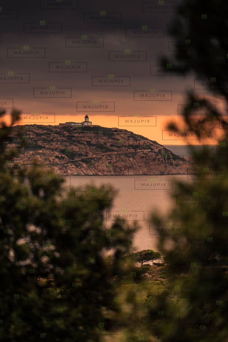 La Revellata au coucher de soleil