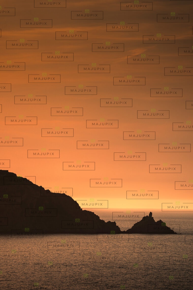 La Revellata au coucher de soleil
