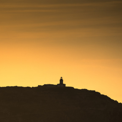 La Revellata au coucher de soleil