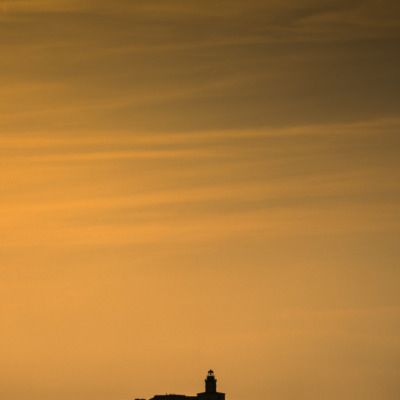 La Revellata au coucher de soleil