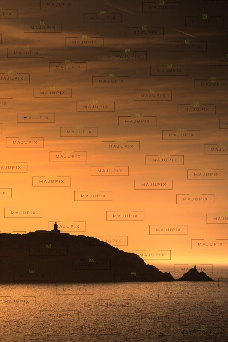 La Revellata au coucher de soleil