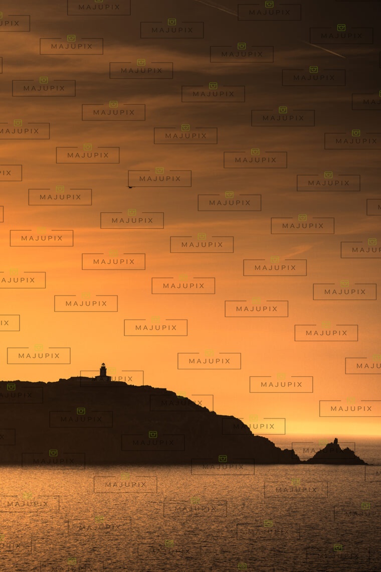La Revellata au coucher de soleil