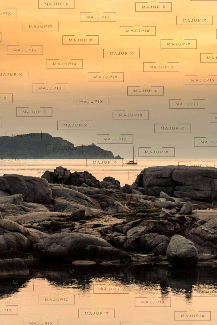 La Revellata au coucher de soleil