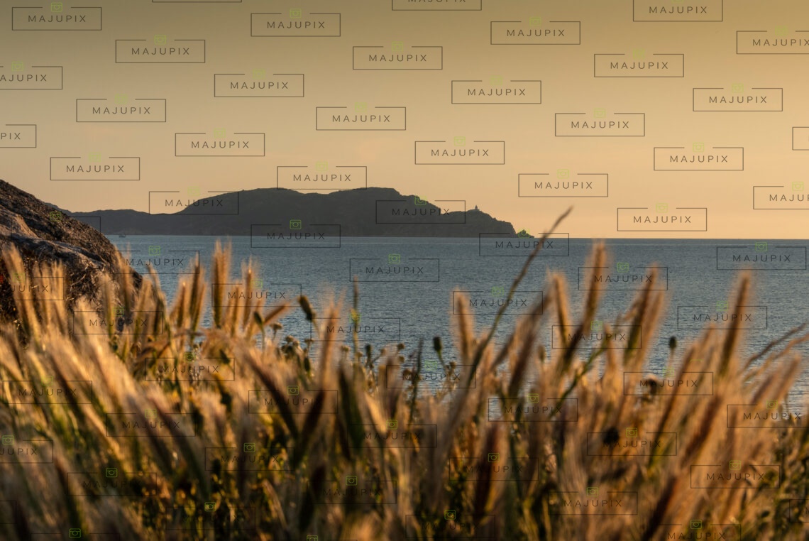 La Revellata au coucher de soleil