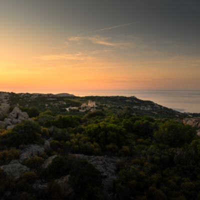 Notre Dame de la Serra au coucher de soleil