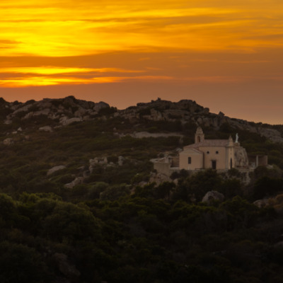 Notre Dame de la Serra au coucher de soleil