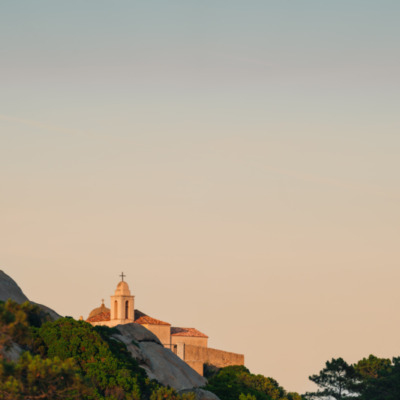 Notre Dame de la Serra au coucher de soleil