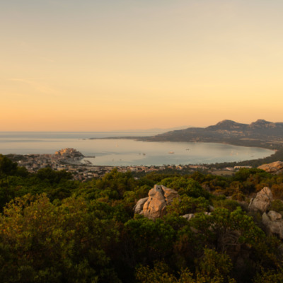 Calvi au coucher de soleil