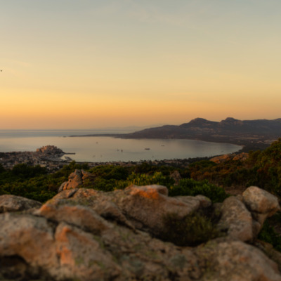 Calvi au coucher de soleil