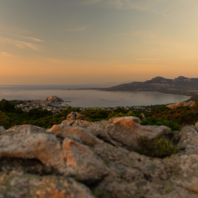 Calvi au coucher de soleil