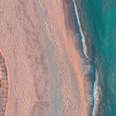 Plage de Capo di Feno au coucher de soleil