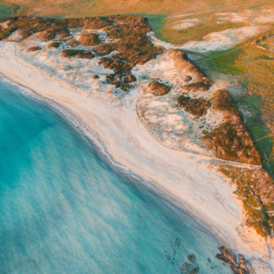 Plage de Capo di Feno drone