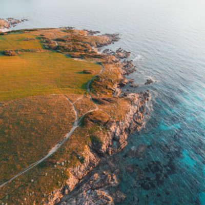 Plage de Capo di Feno drone