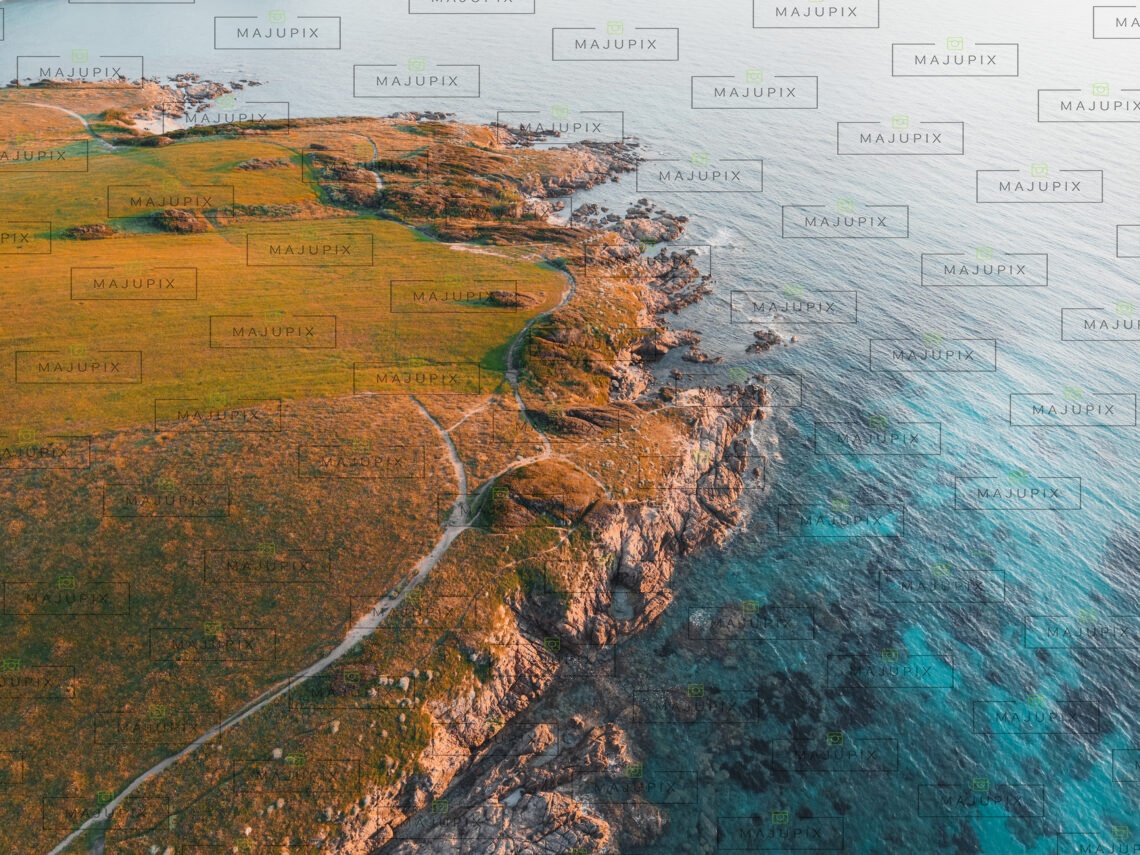 Plage de Capo di Feno drone