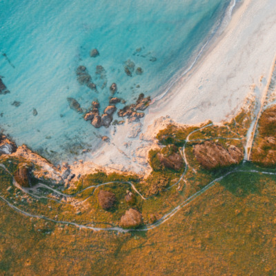 Plage de Capo di Feno drone