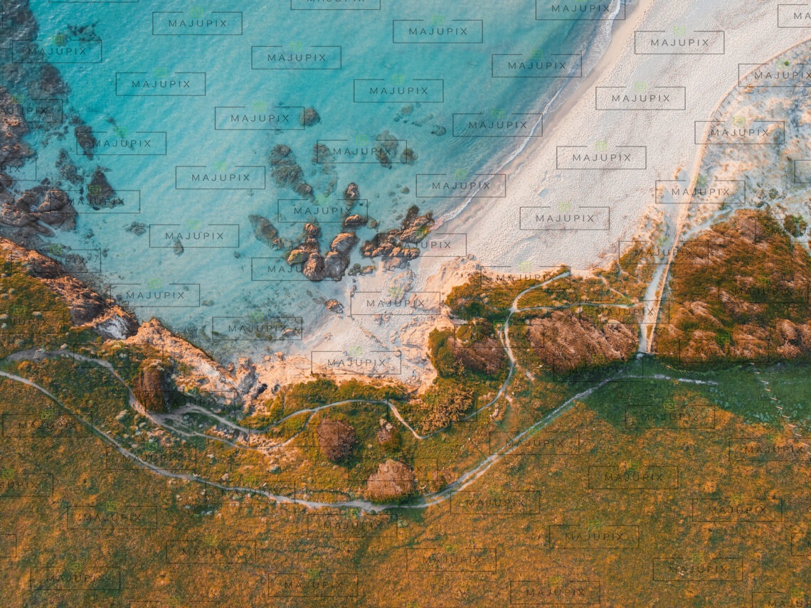 Plage de Capo di Feno drone