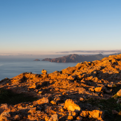Coucher de soleil à Capo Rosso