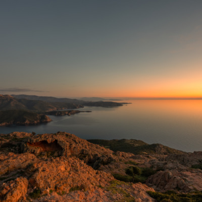 Coucher de soleil à Capo Rosso