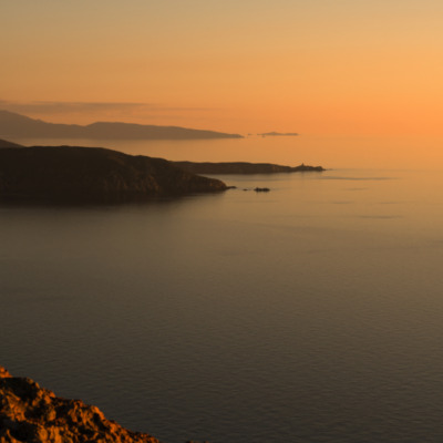 Coucher de soleil à Capo Rosso