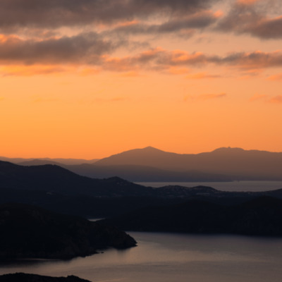 Coucher de soleil à Capo Rosso