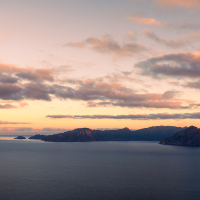 Coucher de soleil à Capo Rosso