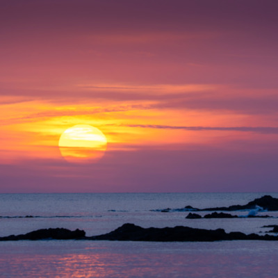 Coucher de soleil à Capo di Feno