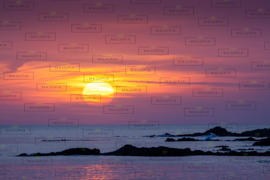 Coucher de soleil à Capo di Feno