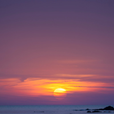 Coucher de soleil à Capo di Feno