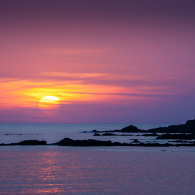 Coucher de soleil à Capo di Feno