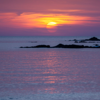 Coucher de soleil à Capo di Feno