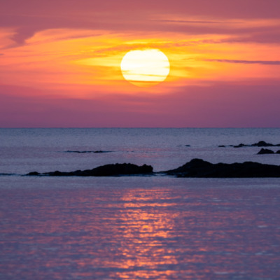 Coucher de soleil à Capo di Feno