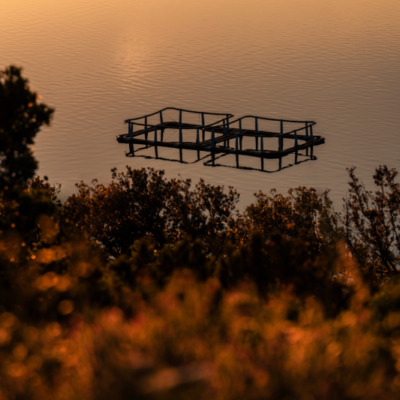 Etang de Diana au coucher de soleil