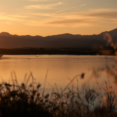 Etang de Diana au coucher de soleil